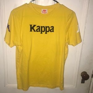 yellow kappa shirt